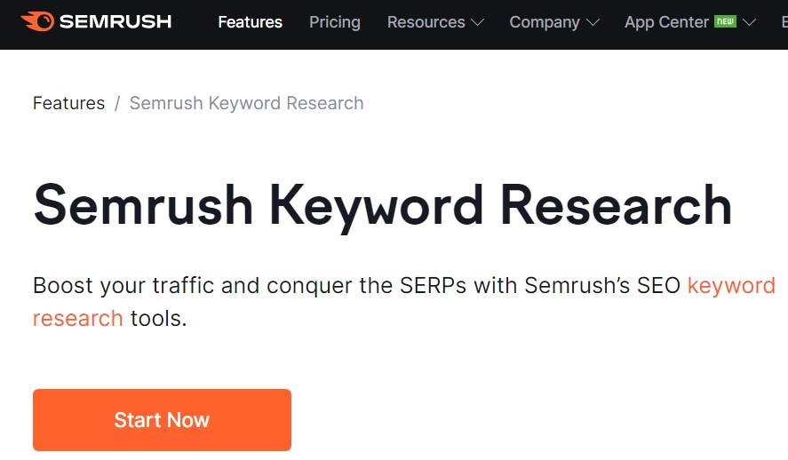 keyword research semrush