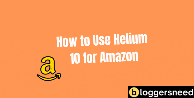 Using helium 10 amazon