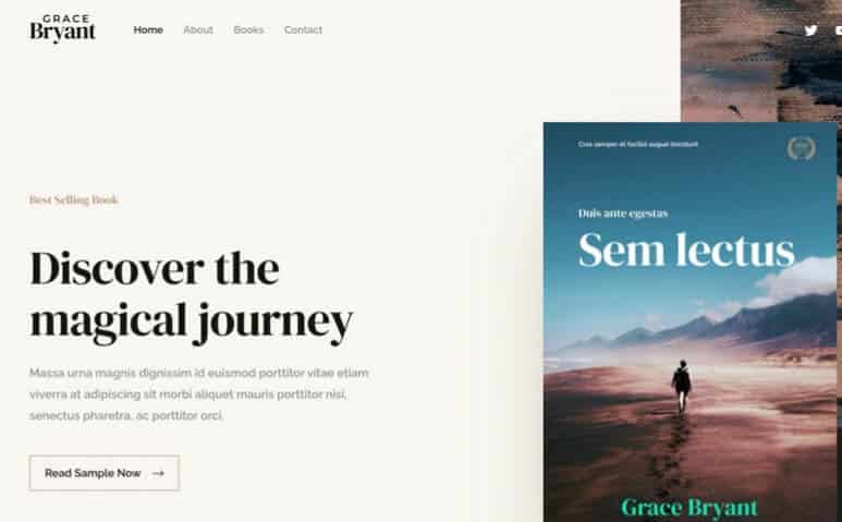 Best selling author wordpress theme