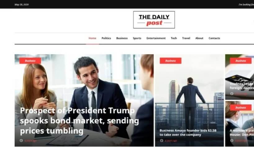 The daily post news wordpress theme