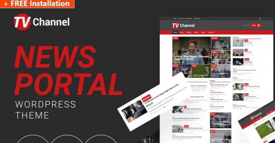 Tvchannel news wordpress theme