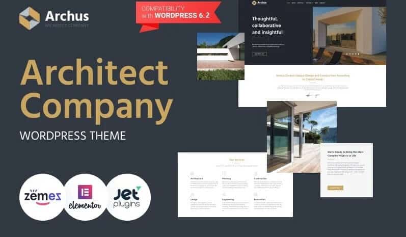 Archus - architect company wordpress theme