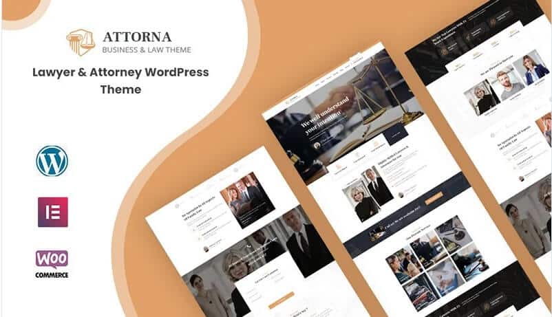 Attorna - law, lawyer, and attorney wordpress theme