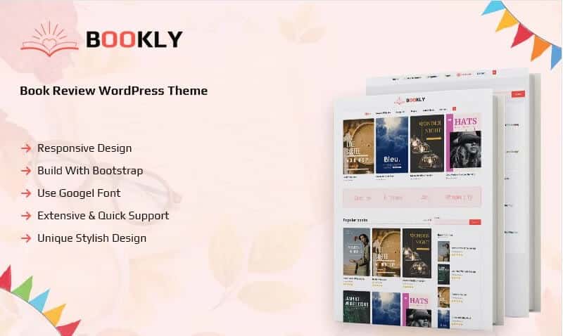 Bookly - book review wordpress theme