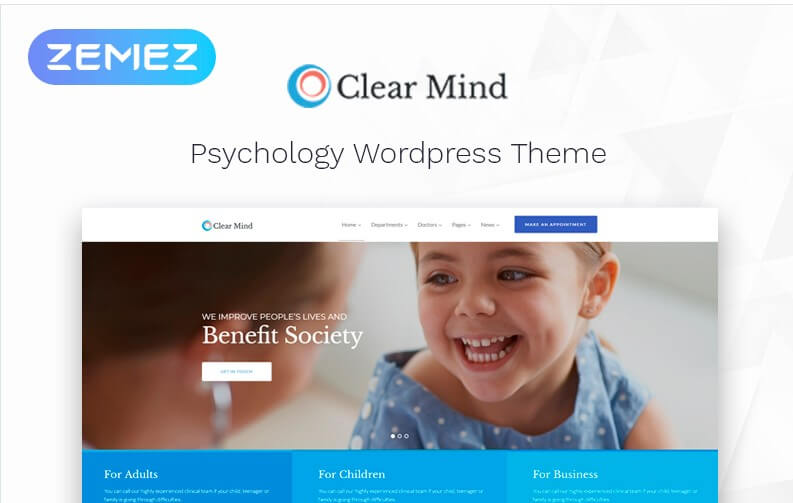 Clear mind - psychological center wordpress theme