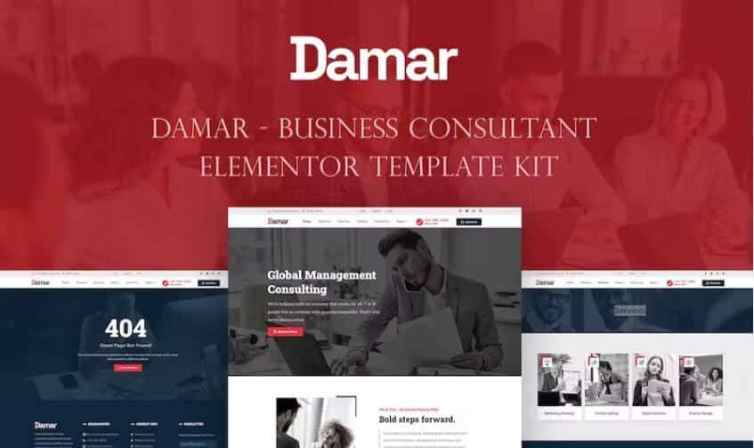 Damar consultants wordpress theme