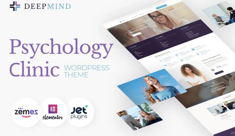 Deep mind - psychology clinic wordpress theme