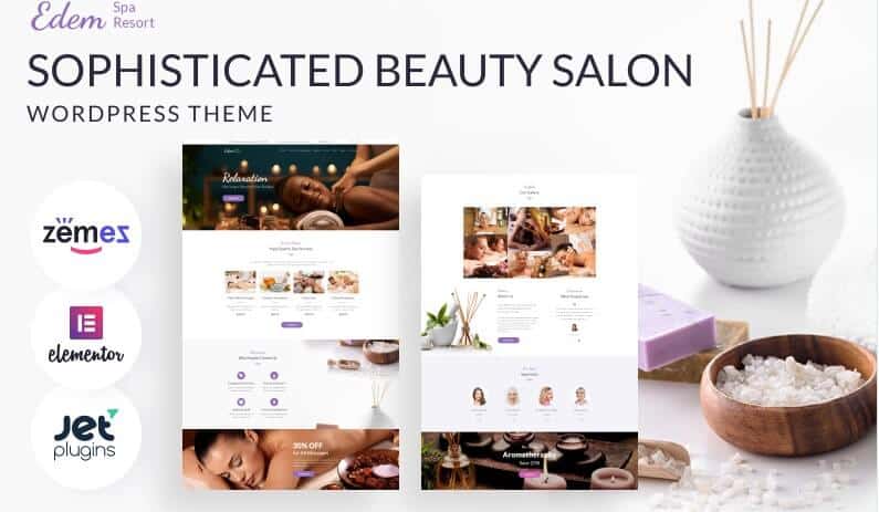 Edem - sophisticated beauty salon wordpress theme