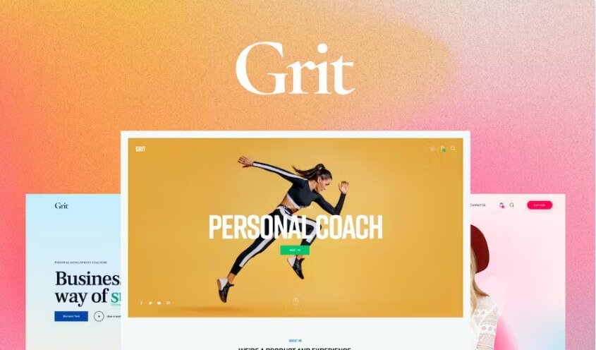 Grit Personal Coach WordPress Theme