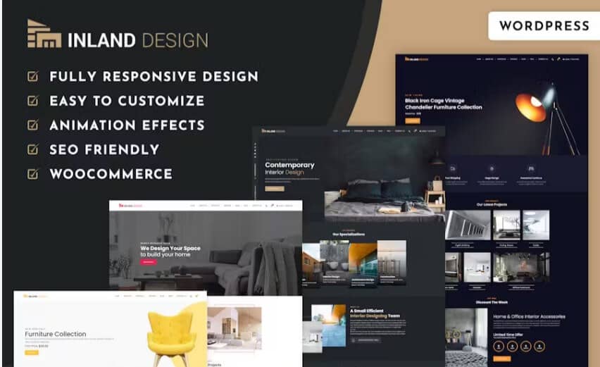 Interior design wordpress theme