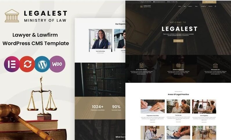 Legalest - lawyer and law firm wordpress theme