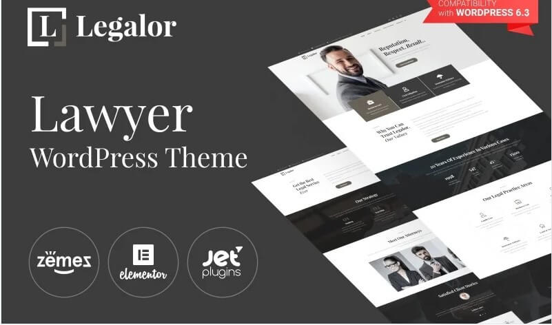 Legalor - lawyer wordpress elementor theme