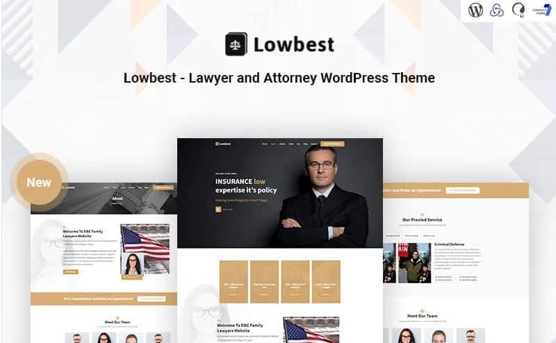 Lowbest - lawyer and attorney responsive wordpress theme