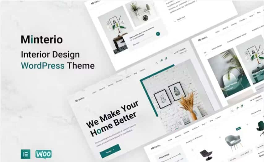 Minterio - interior design wordpress theme