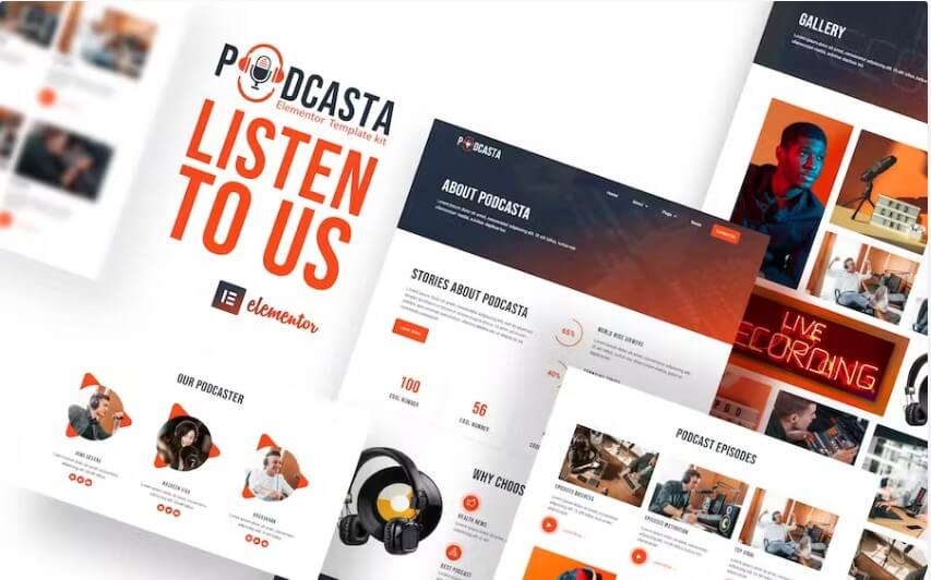 Podcasta wordpress theme