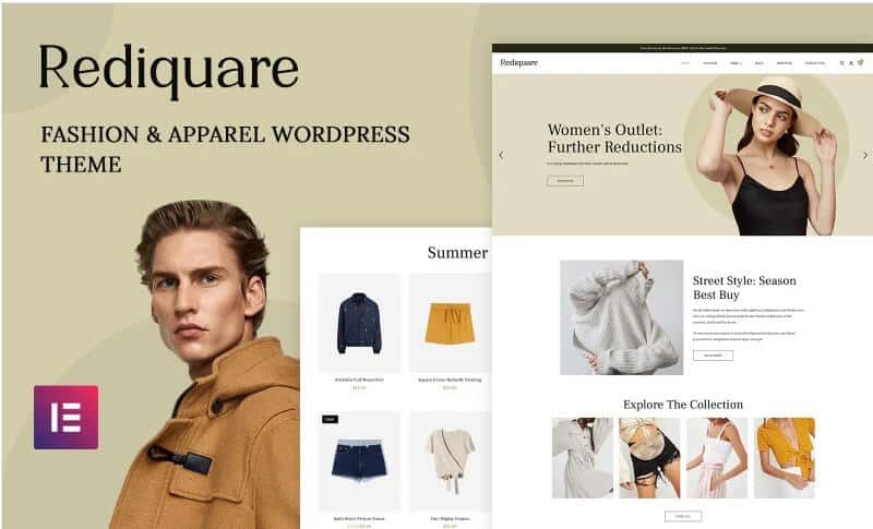 Rediquare - fashion and apparel wordpress theme