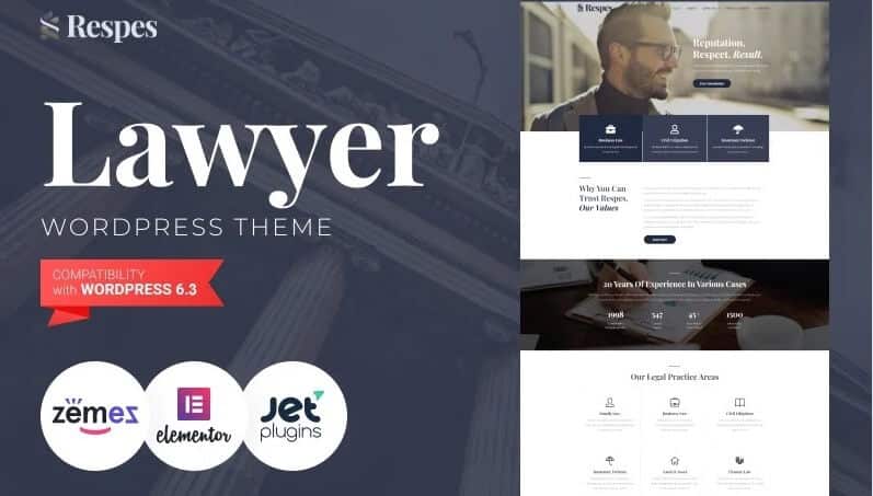 Respes - lawyer wordpress theme