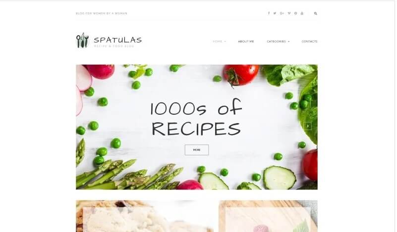 Spatulas - recipe & food blog wordpress theme