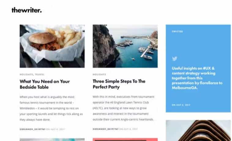 The writer - modern wordpress blog theme