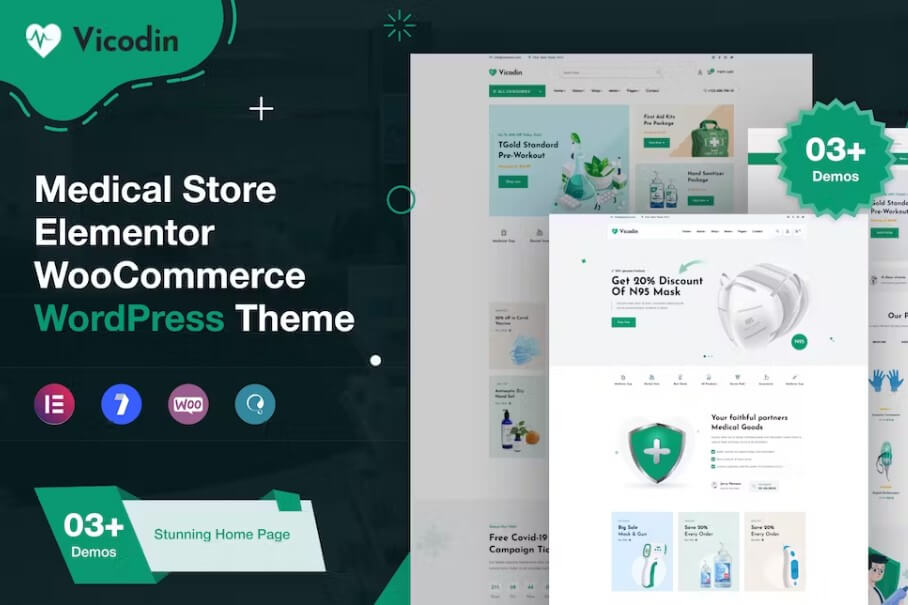 Vicodin - medical store wordpress theme