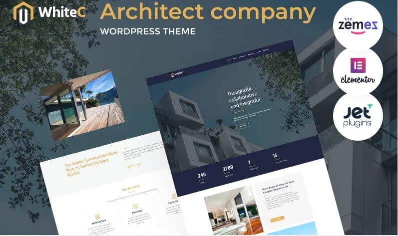 Whitec - wordpress elementor architect theme