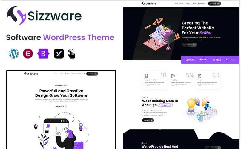 Sizzware - Software WordPress Theme