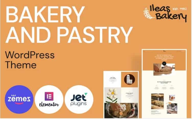 Bakery and pastry - ileas bakery wordpress theme