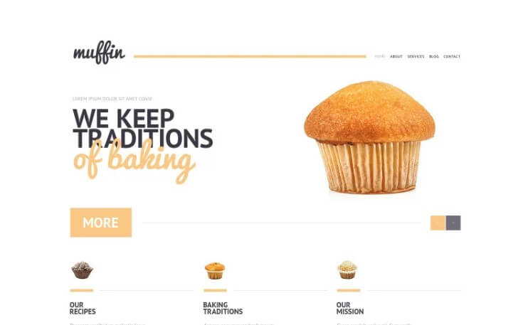 Bakery responsive wordpress theme