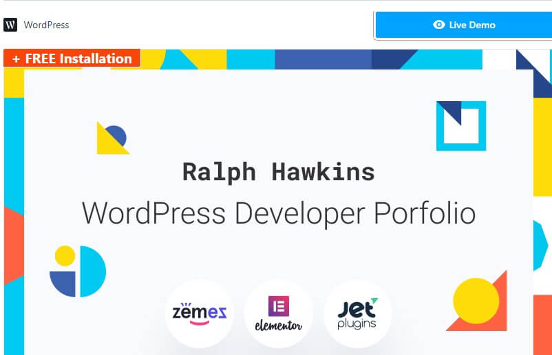 Devling - portfolio website for developer wordpress theme