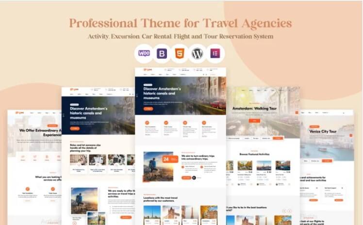 Gootravel - tour and travel agency wordpress theme