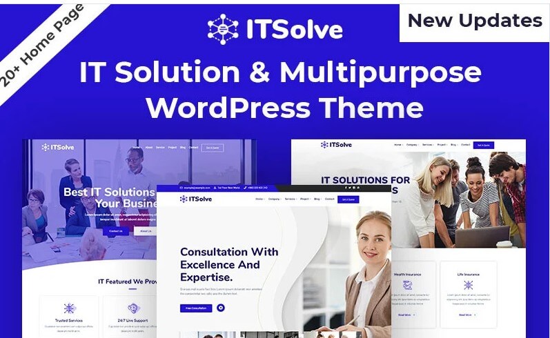 Software technology & it solutions wordpress theme