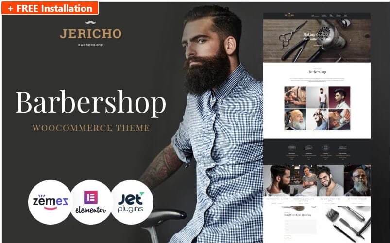 Jericho - Barber Shop Modern WordPress Theme