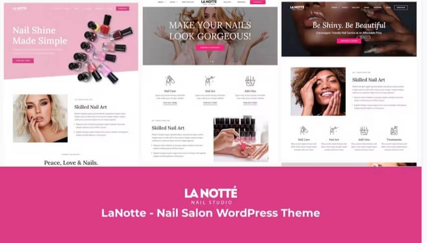 Lanotte - nail salon wordpress theme