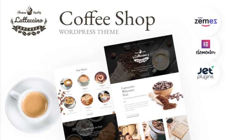 Latteccino - coffee shop wordpress theme