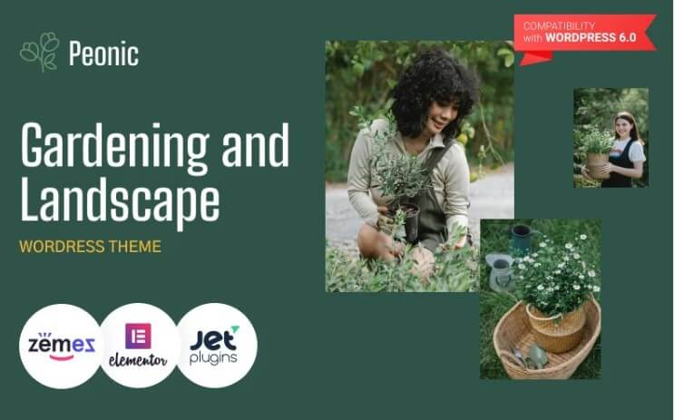 Peonic - gardening and landscape wordpress theme