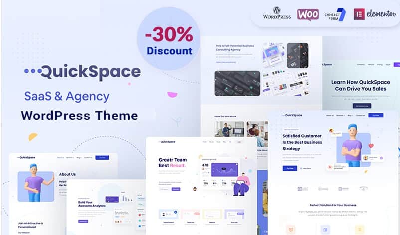 Quickspace - saas and agency wordpress theme