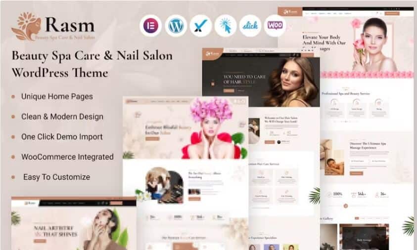 Rasm – beauty spa care nail salon wordpress theme