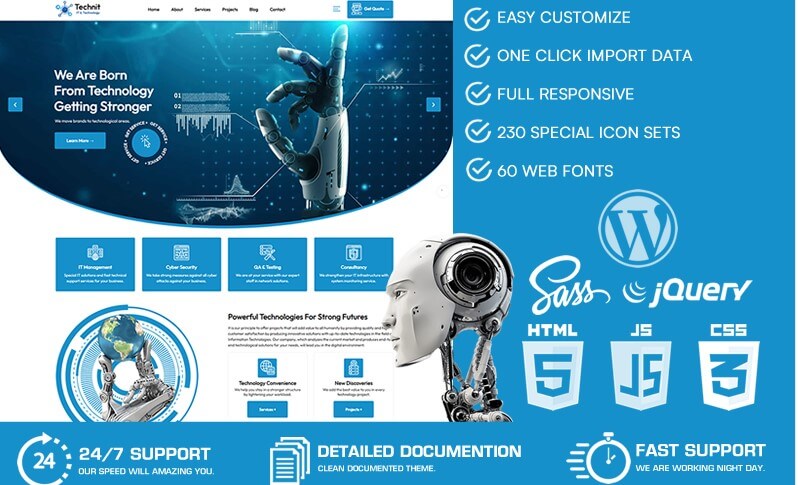 Technit - technology wordpress theme