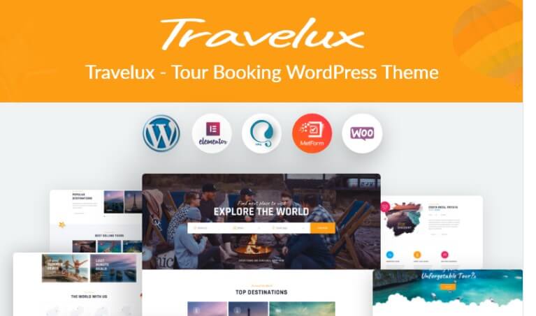 Travelux - tour booking wordpress theme