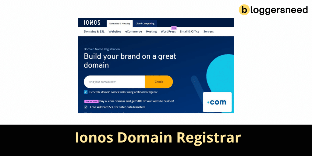 Ionos domain registering