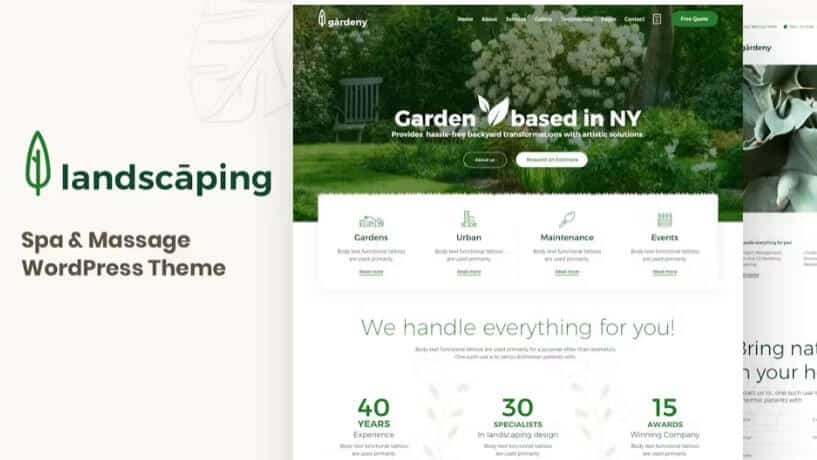 Landscaping - garden landscaper wordpress theme