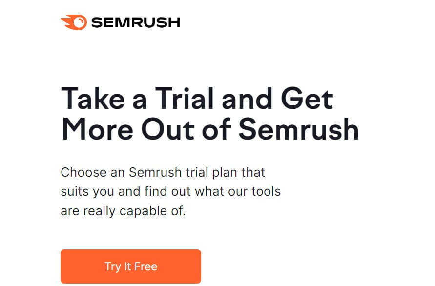 Free trial semrush