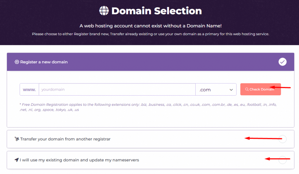 HA Domain Selection