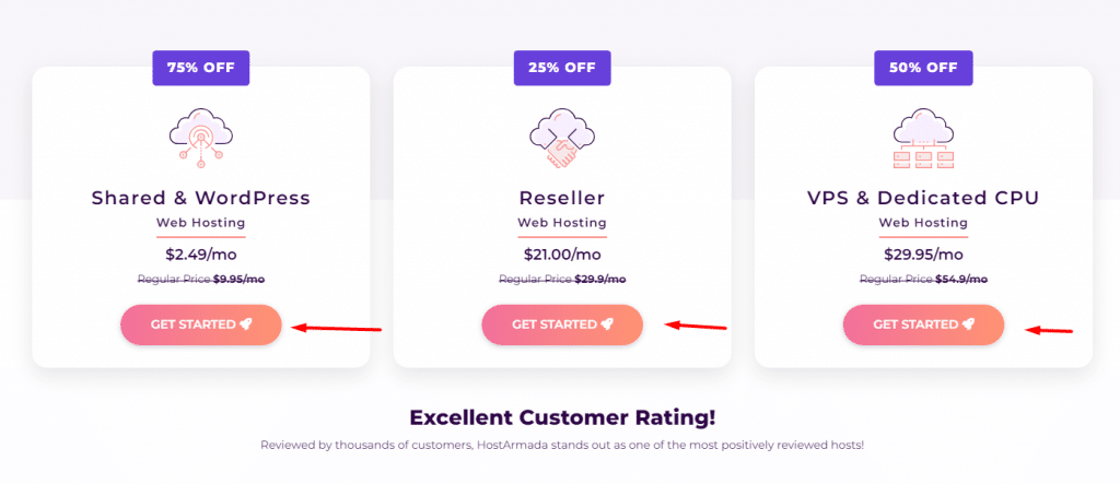 HostArmada Plans Price