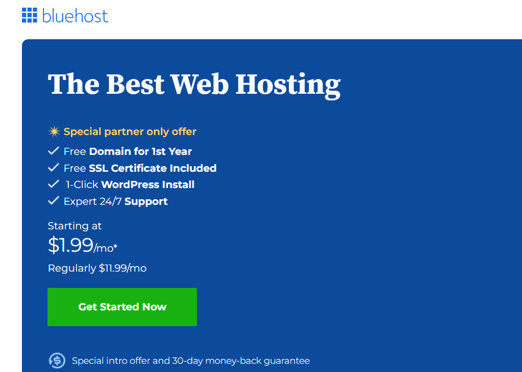 Bluehost Offer Bluehost offer