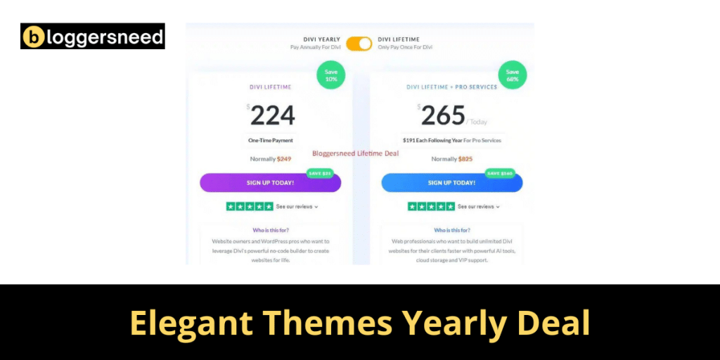 Elegant themes yearly deal