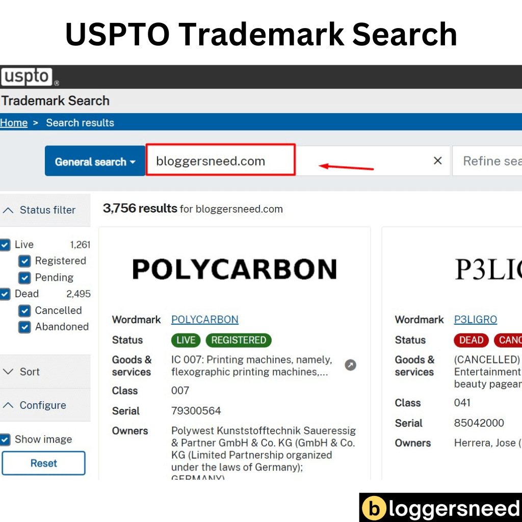 USPTO Trademark Search