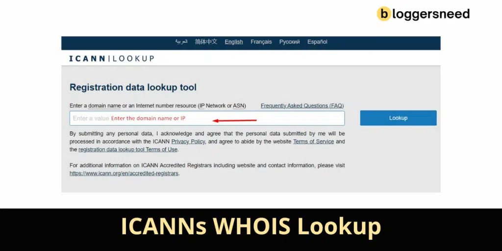 Whois icann