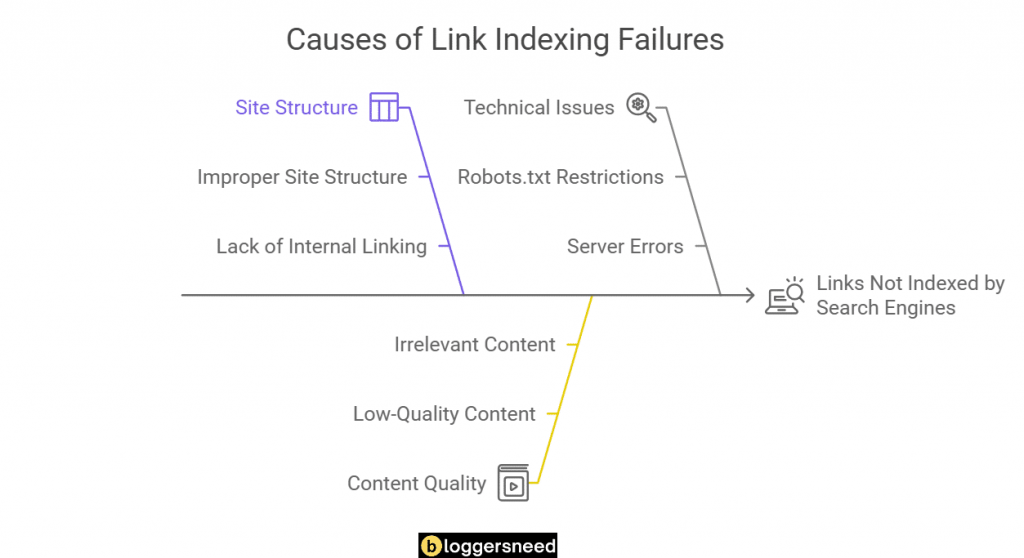 How link fails to index