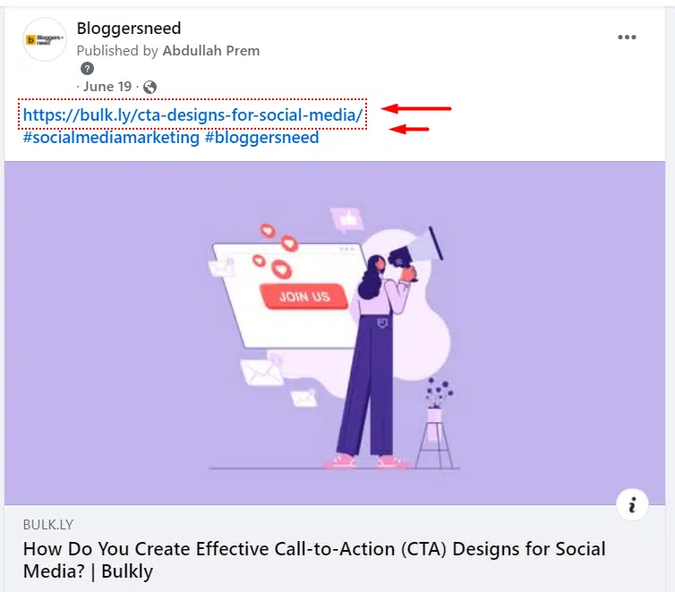 Sharing articles facebook